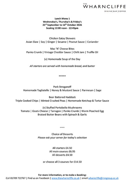 Lunch Menu 1 Sept-Oct 2026