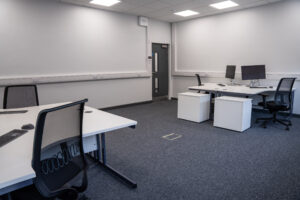 One of four large offices at 7 Enterprise Way at Dearne Valley College