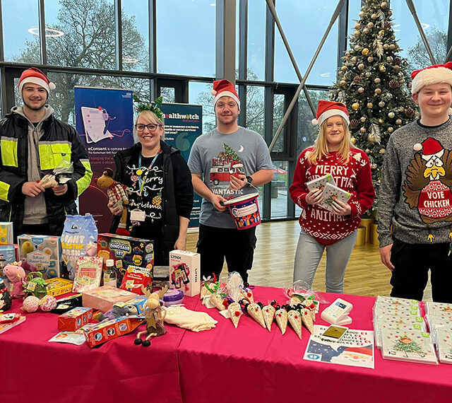 Engineering students from Rotherham College raising money for charity