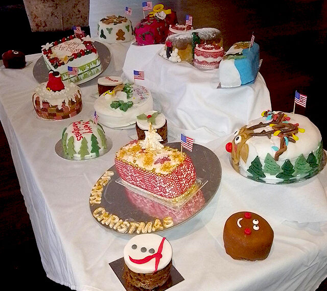 Christmas cakes baked and decorated by RNN Group learners