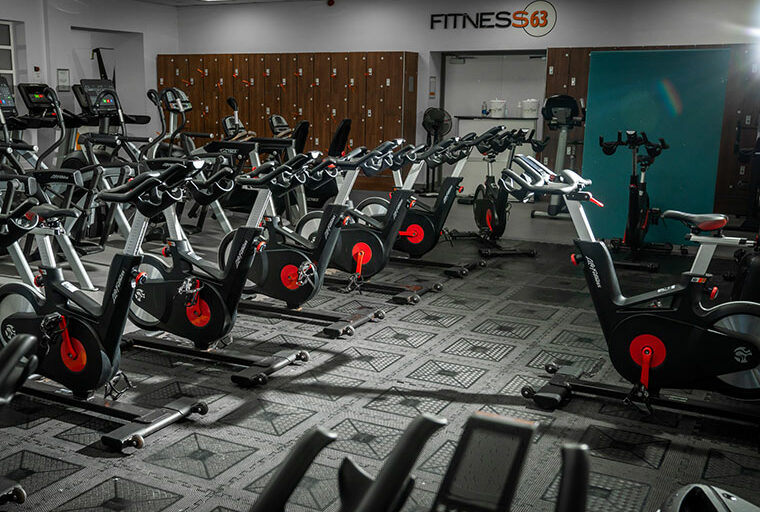 Spinning exercise equipment at DVC Sports