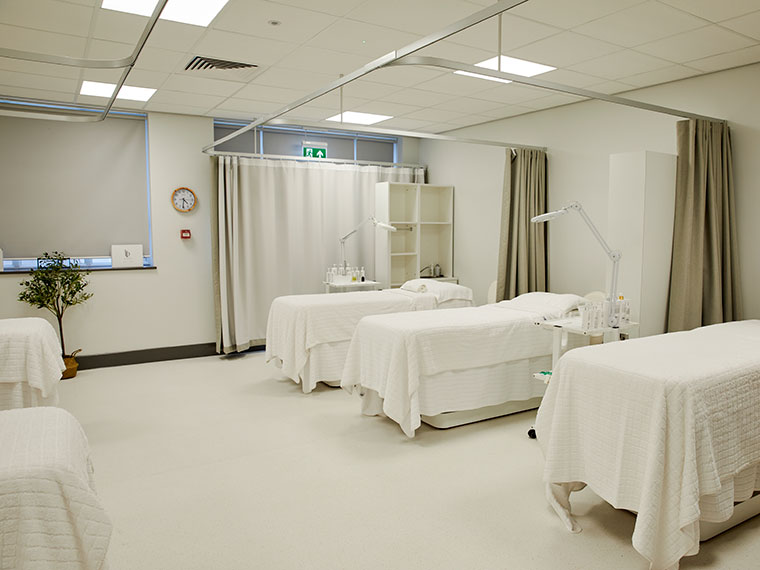 The beds in the Innovate S81 salon