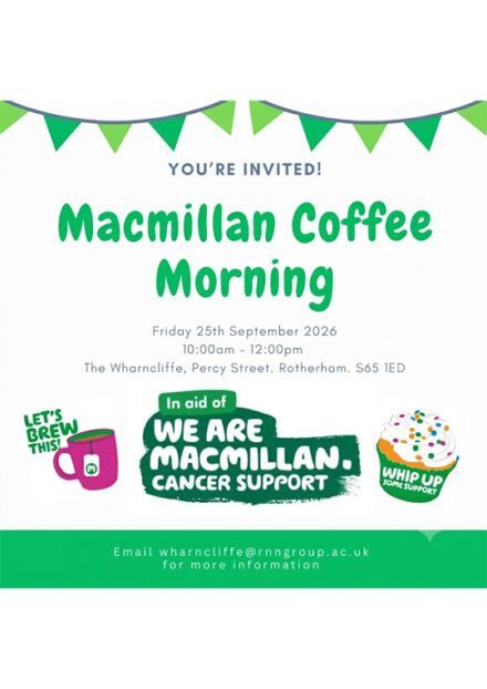 Macmillan Coffee Morning Invite 2026